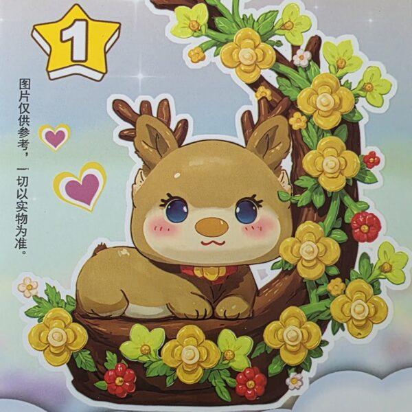Cute Moon Micro Diamond Animal Figurine: MILU DEER