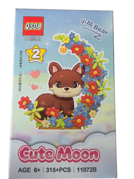 Cute Moon Micro Diamond Animal Figurine: BEAR