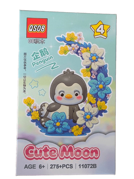 Cute Moon Micro Diamond Animal Figurine: PENGUIN