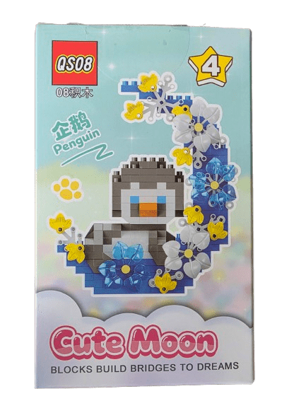 Cute Moon Micro Diamond Animal Figurine: PENGUIN