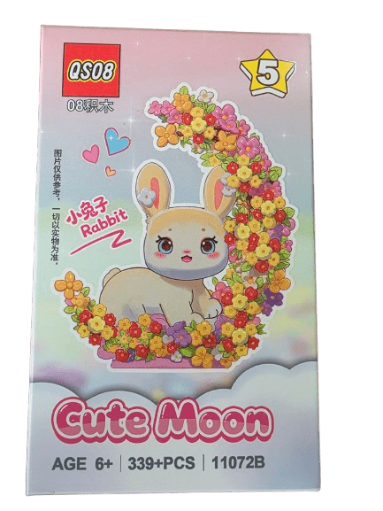 Cute Moon Micro Diamond Animal Figurine: RABBIT